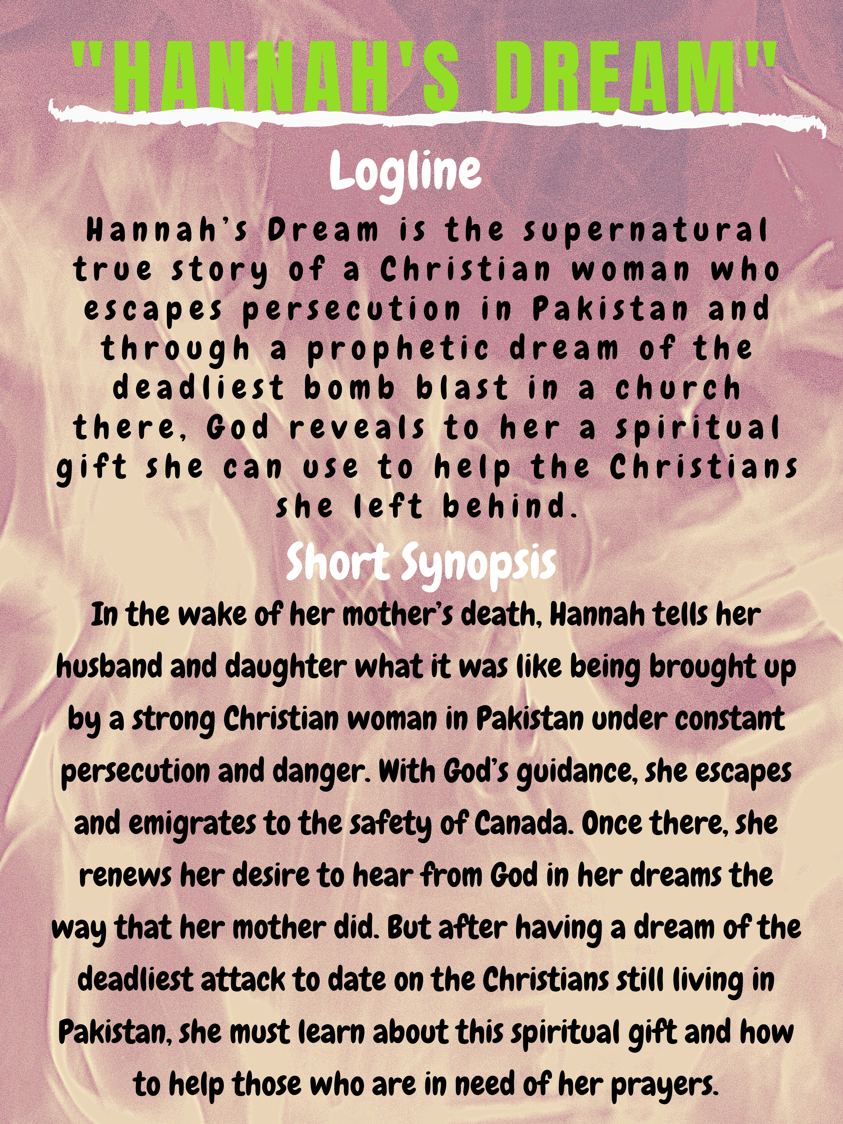 HD logline and short synopsis 1